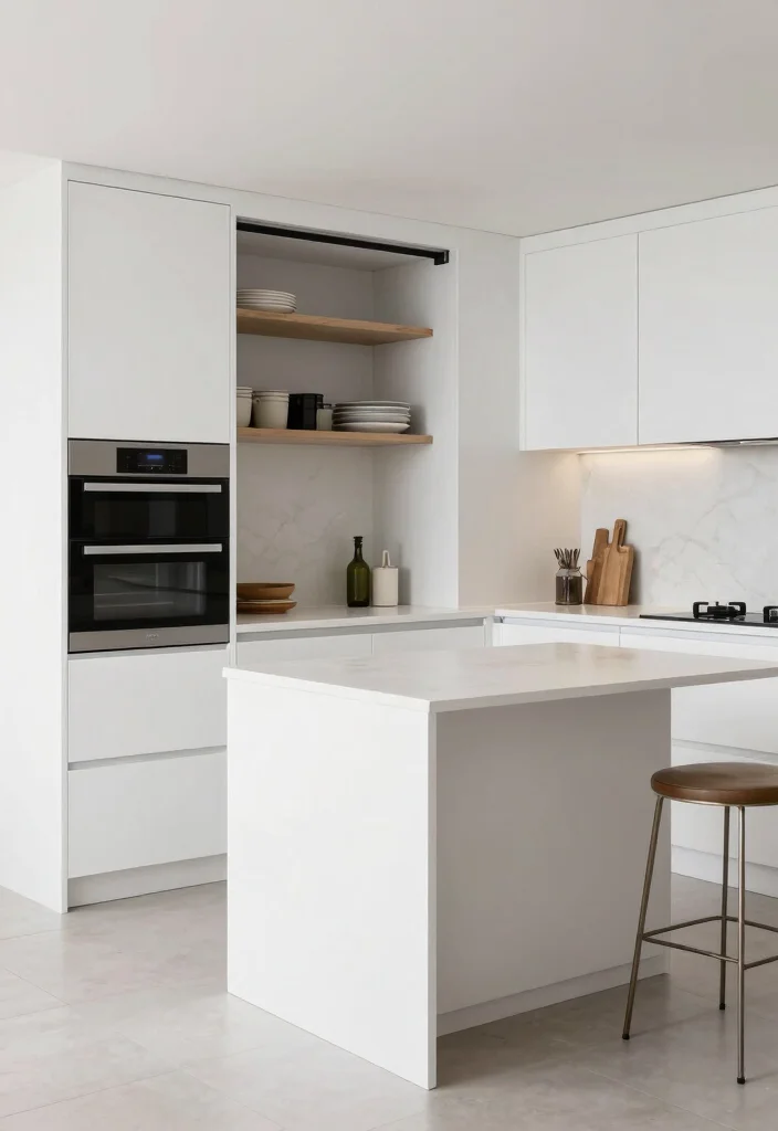 30 Kitchen Ideas with White Cabinets That Feel Timeless 27. Chic Utility 0