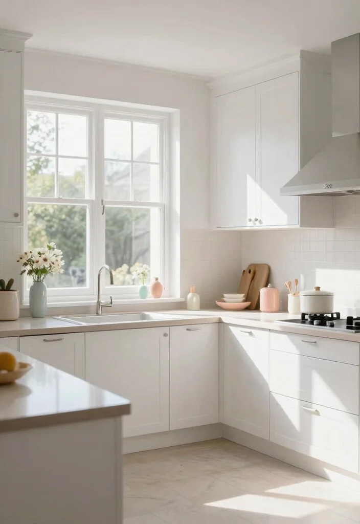30 Kitchen Ideas with White Cabinets That Feel Timeless 8. Bright and Airy Aesthetic 0