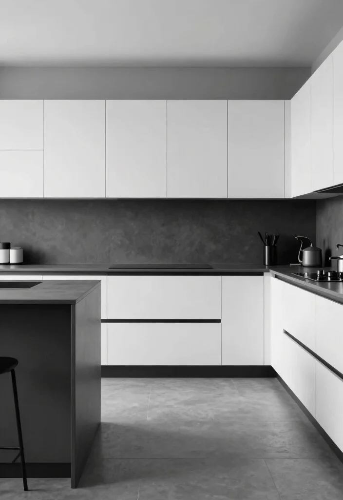 30 Kitchen Ideas with White Cabinets That Feel Timeless 9. Monochromatic Magic 0