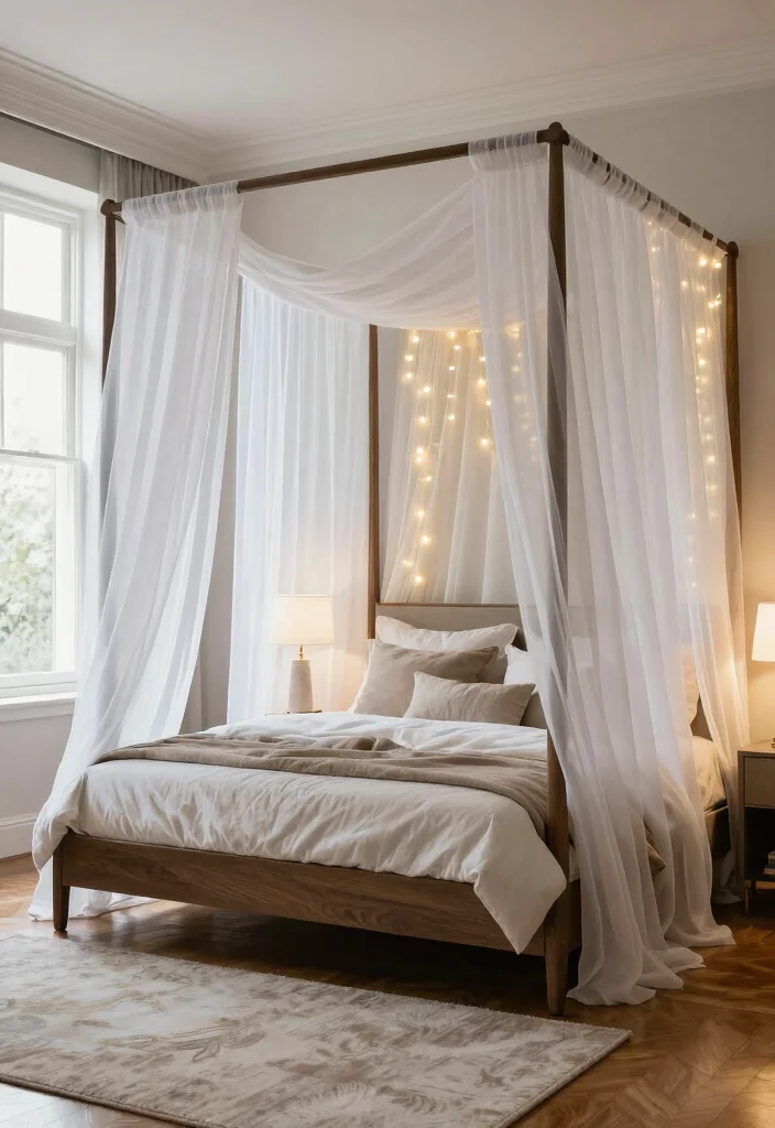 30 Large Bedroom Ideas for Grand and Cozy Spaces 1 30 Large Bedroom Ideas for Grand and Cozy Spaces 1. Elegant Canopy Beds 0