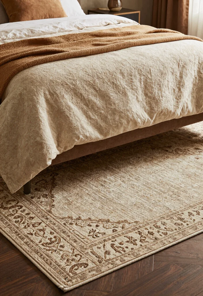 30 Large Bedroom Ideas for Grand and Cozy Spaces 48 30 Large Bedroom Ideas for Grand and Cozy Spaces 18. Textured Rugs 0