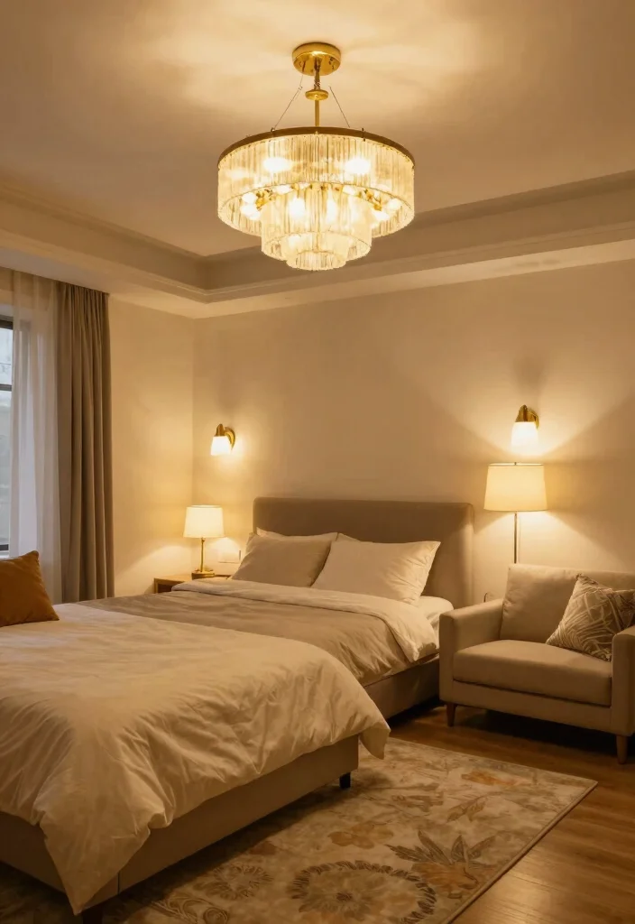 30 Large Bedroom Ideas for Grand and Cozy Spaces 18 30 Large Bedroom Ideas for Grand and Cozy Spaces 8. Layered Lighting 0