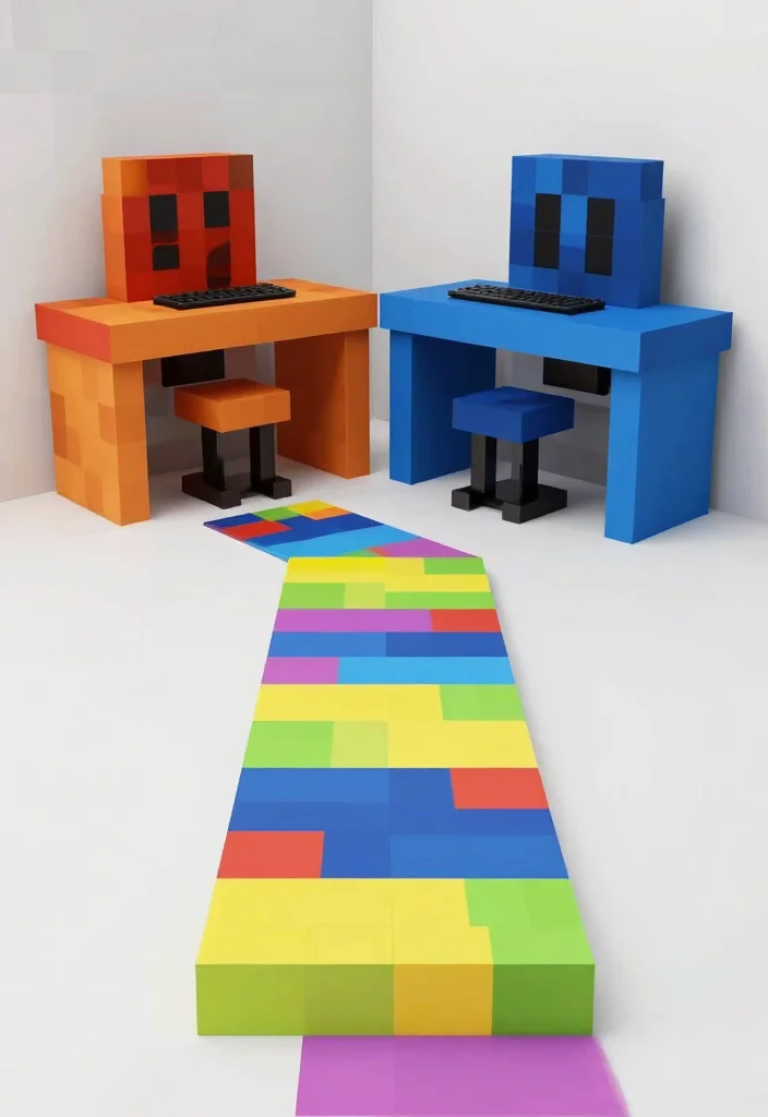 30 Minecraft Bedroom Ideas for Creative Gamers 28. Minecraft Block Pathway 0