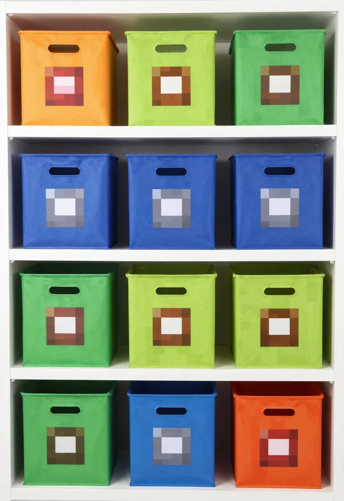 30 Minecraft Bedroom Ideas for Creative Gamers 9. Minecraft Storage Solutions 0
