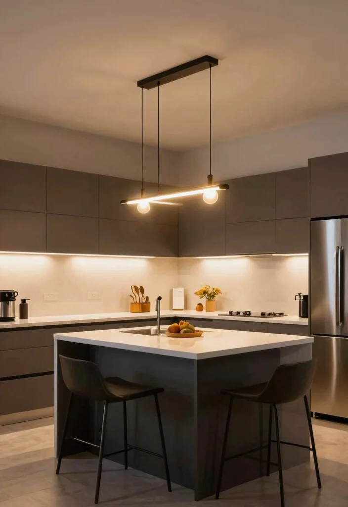 30 Open Kitchen Ideas That Blend Space and Function 36 30 Open Kitchen Ideas That Blend Space and Function 16. Statement Lighting 0