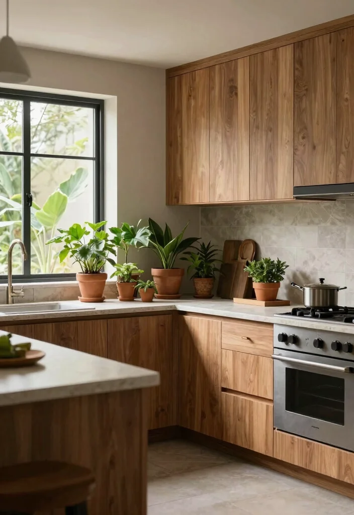 30 Open Kitchen Ideas That Blend Space and Function 37 30 Open Kitchen Ideas That Blend Space and Function 17. Natural Elements 0