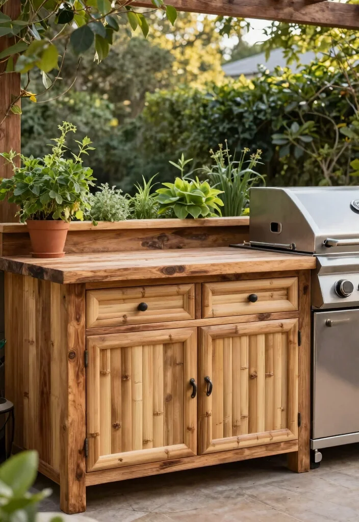 30 Outdoor Kitchen Ideas to Level Up Your Backyard 1. Eco Conscious Materials 0