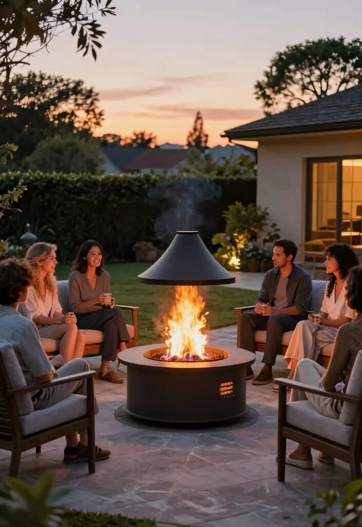 30 Outdoor Kitchen Ideas to Level Up Your Backyard 20. Eco Friendly Fireplaces 0