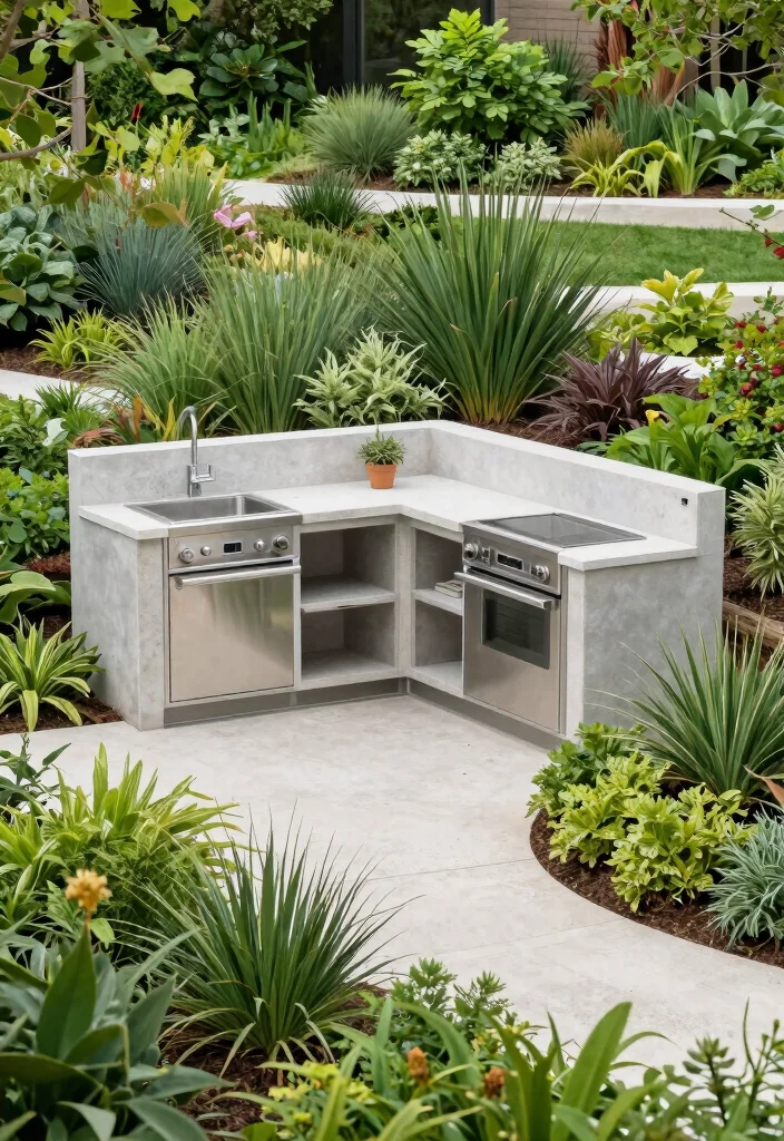 30 Outdoor Kitchen Ideas to Level Up Your Backyard 30. Environmentally Friendly Landscaping 0