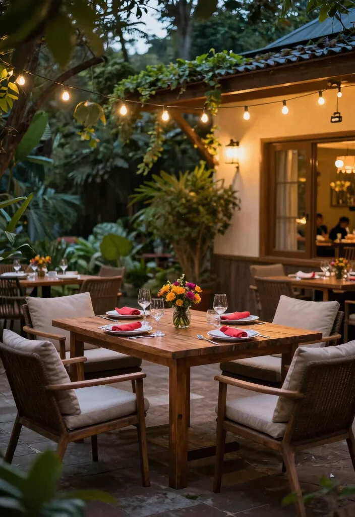 30 Outdoor Kitchen Ideas to Level Up Your Backyard 6. Cozy Alfresco Dining Areas 0