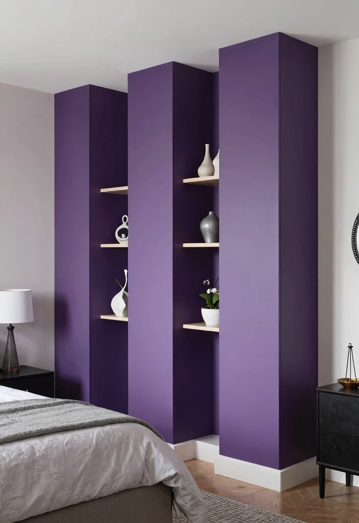 30 Purple Bedroom Ideas That Feel Royal and Relaxing 79 30 Purple Bedroom Ideas That Feel Royal and Relaxing 29. Purple Accent Pillars 0