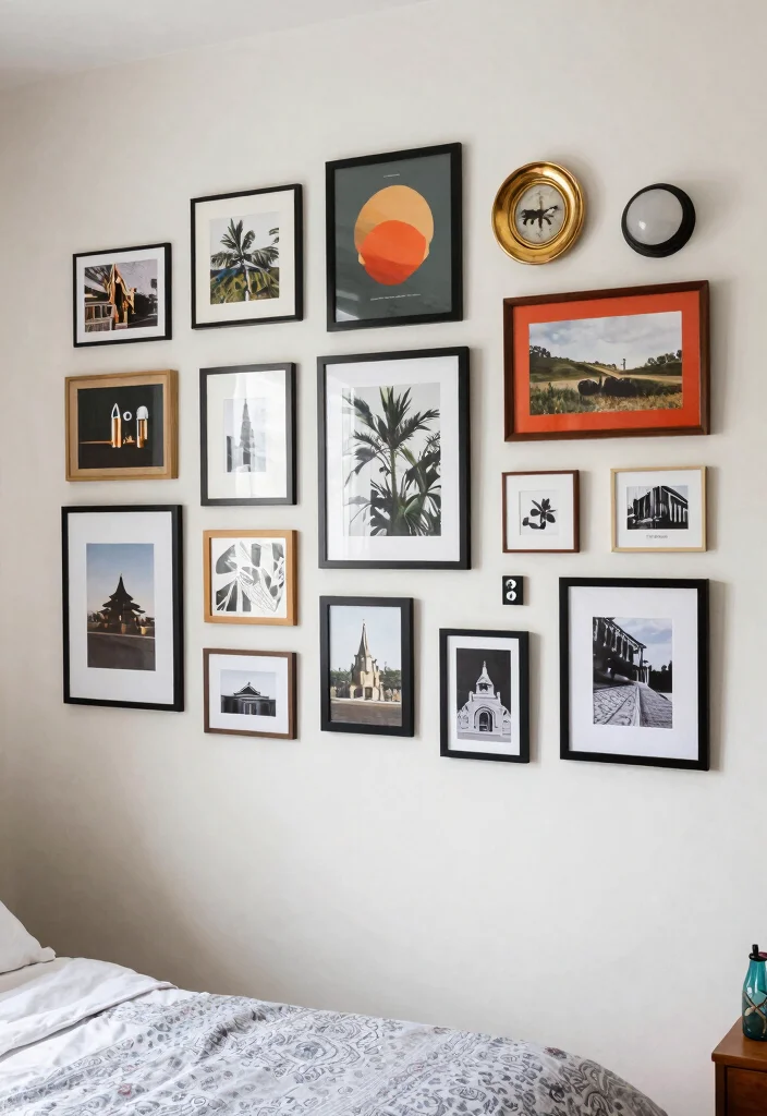 30 Small Bedroom Ideas to Maximize Space and Comfort 44 30 Small Bedroom Ideas to Maximize Space and Comfort 14. Create a Gallery Wall 0