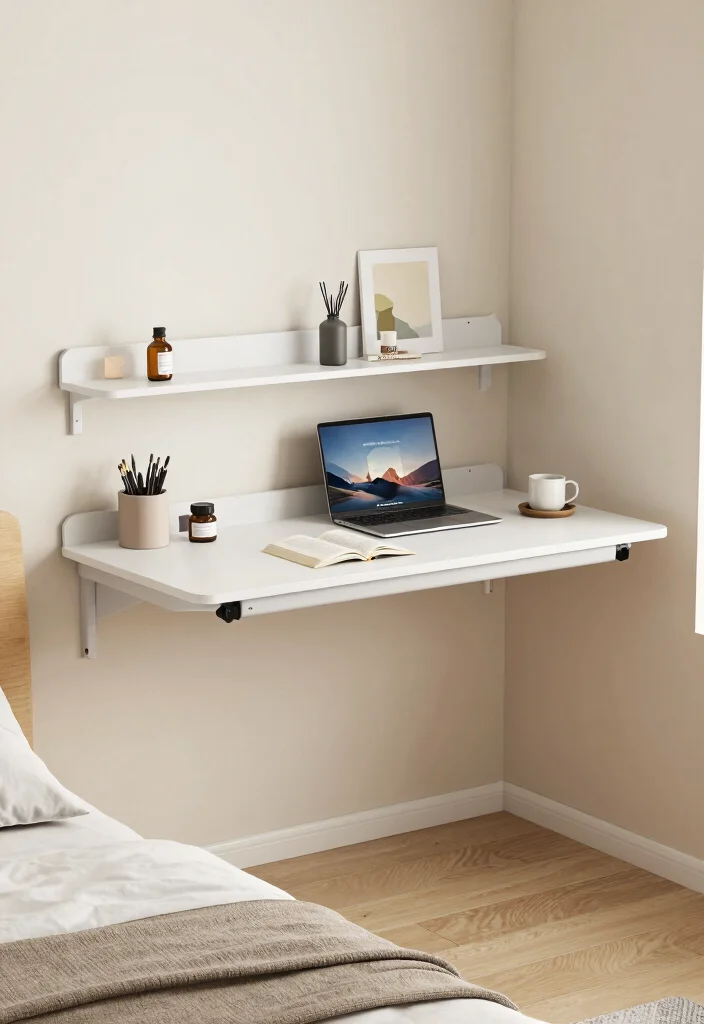 30 Small Bedroom Ideas to Maximize Space and Comfort 77 30 Small Bedroom Ideas to Maximize Space and Comfort 27. Incorporate Wall mounted Desks 0