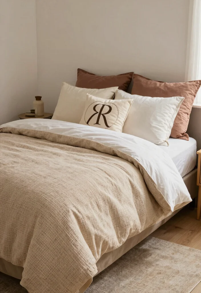 30 Small Couple Bedroom Ideas That Feel Cozy and Romantic 18. Customized Bedding 0