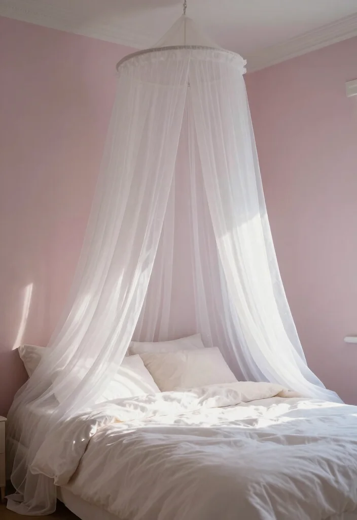 30 Small Couple Bedroom Ideas That Feel Cozy and Romantic 2. A Canopy for Romantic Charm 0