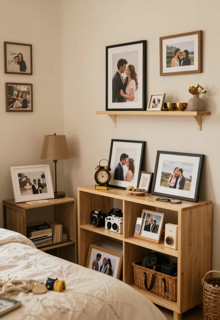 30 Small Couple Bedroom Ideas That Feel Cozy and Romantic 24. Incorporate Personal Items 0