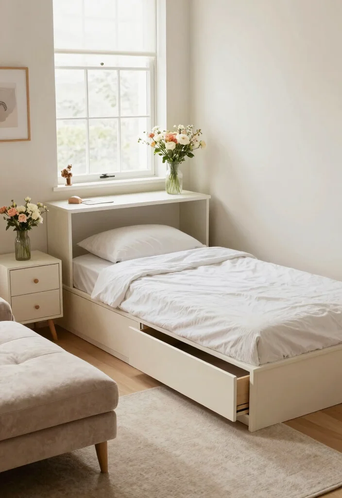 30 Small Couple Bedroom Ideas That Feel Cozy and Romantic 5. Space Saving Furniture Function Meets Style 0