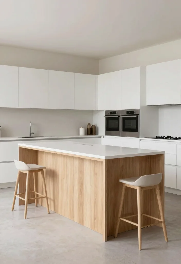 30 Small Kitchen Ideas with Islands That Work Beautifully 1. Minimalist Island with Hidden Storage 0