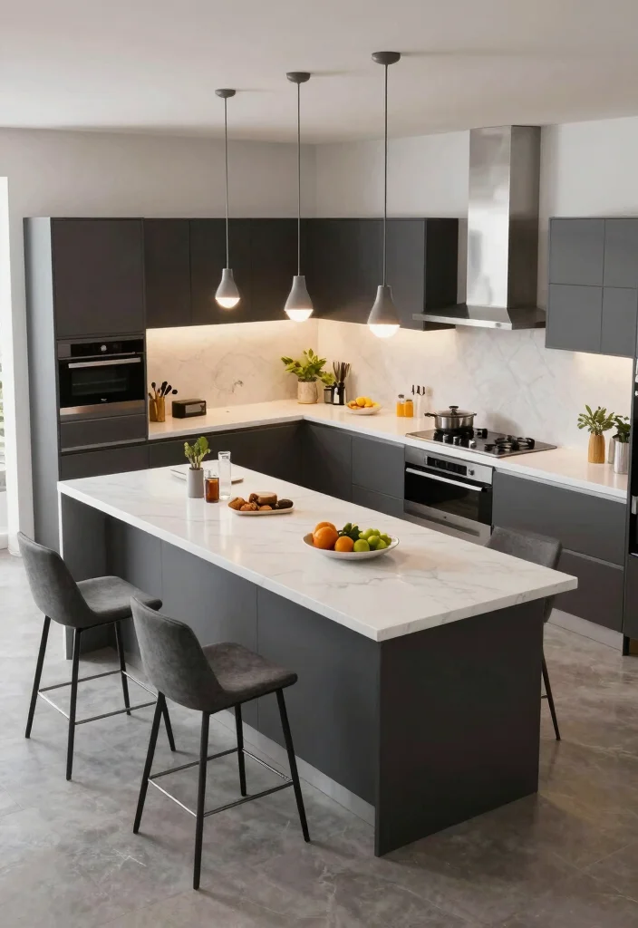 30 Small Kitchen Ideas with Islands That Work Beautifully 28. Multi Level Islands for Unique Functionality 0