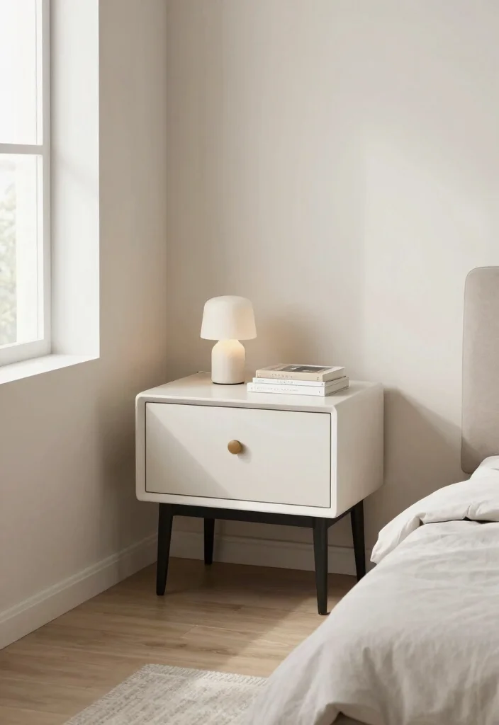 30 Small Men’s Bedroom Ideas That Are Minimal and Stylish 36 30 Small Mens Bedroom Ideas That Are Minimal and Stylish 16. Minimalistic Nightstands 0