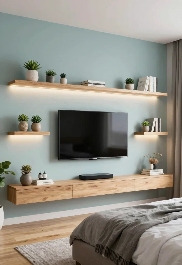 30 TV in Bedroom Ideas That Balance Comfort and Style 1. Wall Mounted Marvel 0