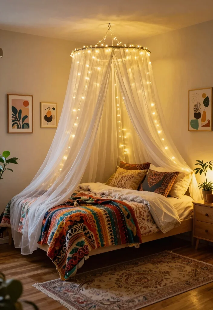 30 Teenage Bedroom Ideas That Are Trendy and Fun 1. Dreamy Canopy Bed 0