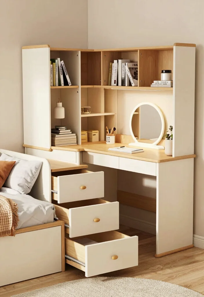 30 Teenage Bedroom Ideas That Are Trendy and Fun 15. Multi Functional Furniture 0