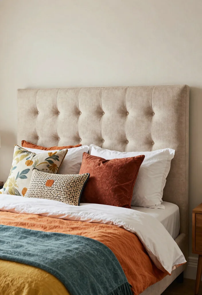 30 Teenage Bedroom Ideas That Are Trendy and Fun 27. Soft Upholstered Headboard 0