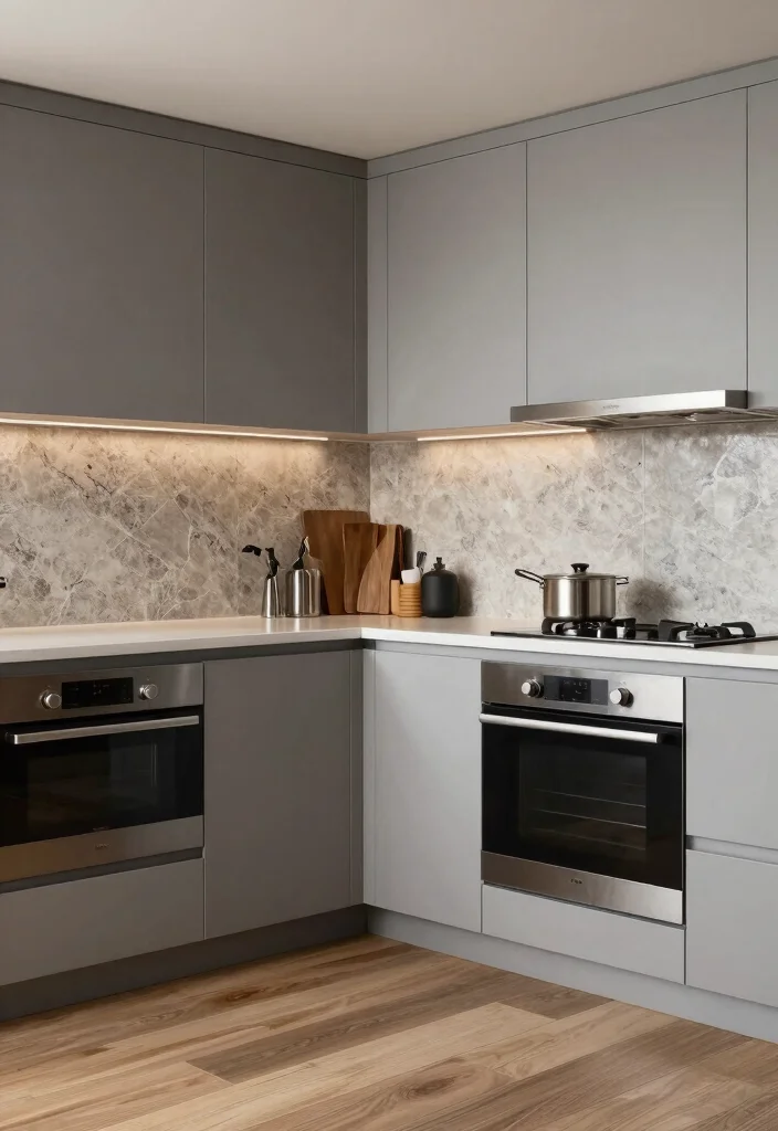 30 U Shaped Kitchen Ideas for Smart Layout and Flow 12. Textural Contrast 0