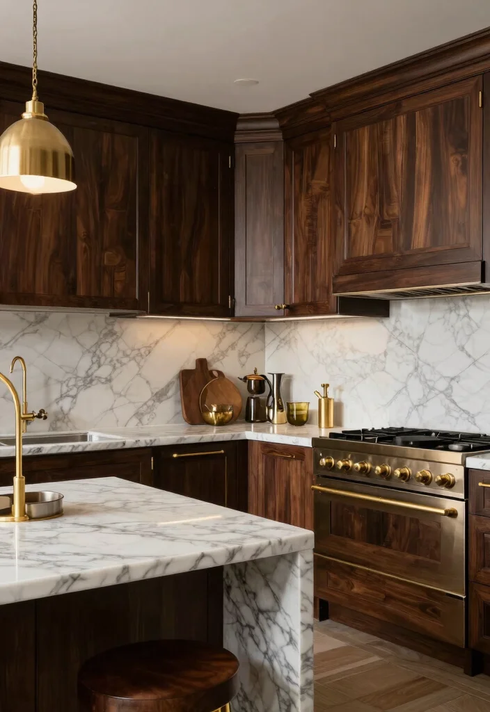 30 U Shaped Kitchen Ideas for Smart Layout and Flow 17. Luxurious Finishes 0