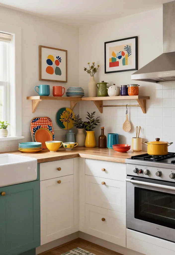 30 U Shaped Kitchen Ideas for Smart Layout and Flow 20. Incorporating Colorful Accents 0
