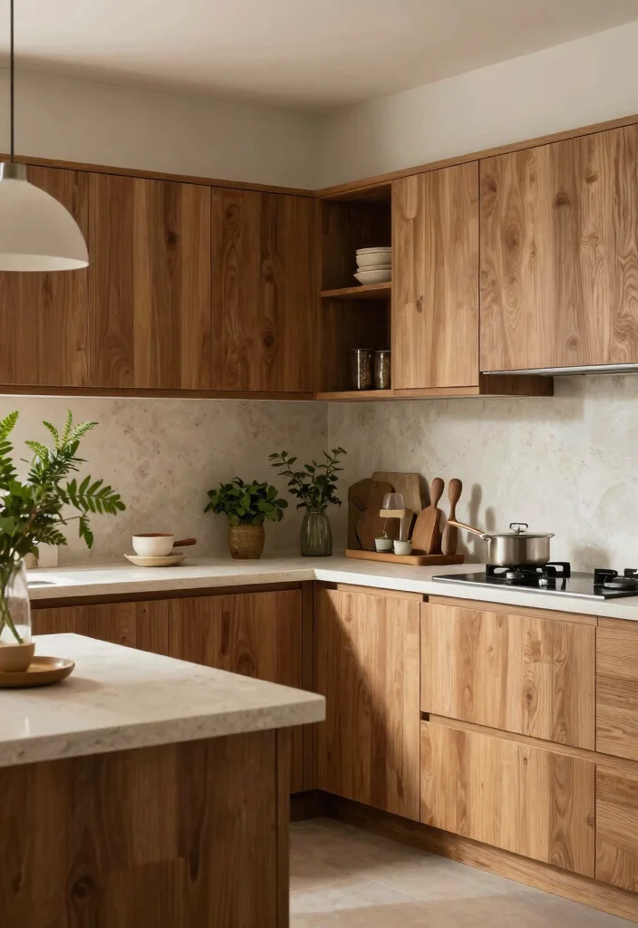 30 U Shaped Kitchen Ideas for Smart Layout and Flow 26. Incorporating Natural Elements 0