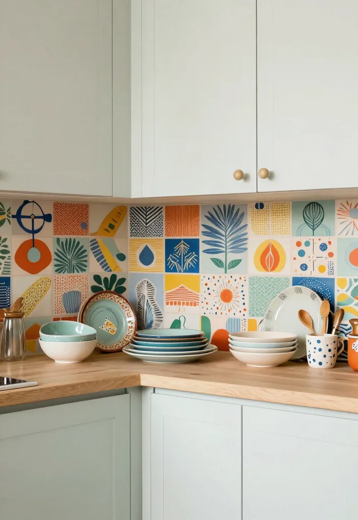 30 U Shaped Kitchen Ideas for Smart Layout and Flow 29. Playful Patterns 0