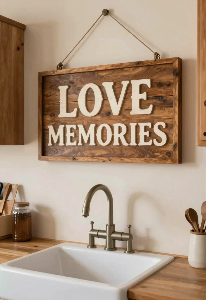 30 Wood Kitchen Ideas That Add Warmth and Texture 43 30 Wood Kitchen Ideas That Add Warmth and Texture 13. Customized Wooden Signs 0