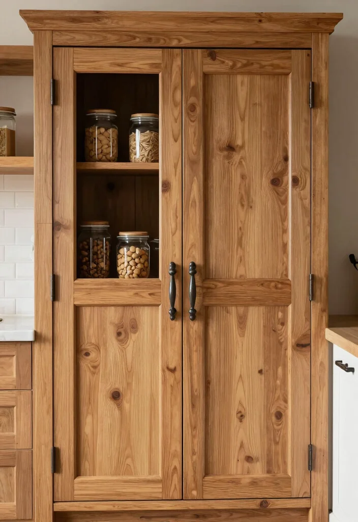 30 Wood Kitchen Ideas That Add Warmth and Texture 44 30 Wood Kitchen Ideas That Add Warmth and Texture 14. Wooden Pantry Doors 0