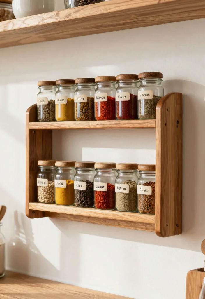 30 Wood Kitchen Ideas That Add Warmth and Texture 46 30 Wood Kitchen Ideas That Add Warmth and Texture 16. Wooden Spice Racks 0