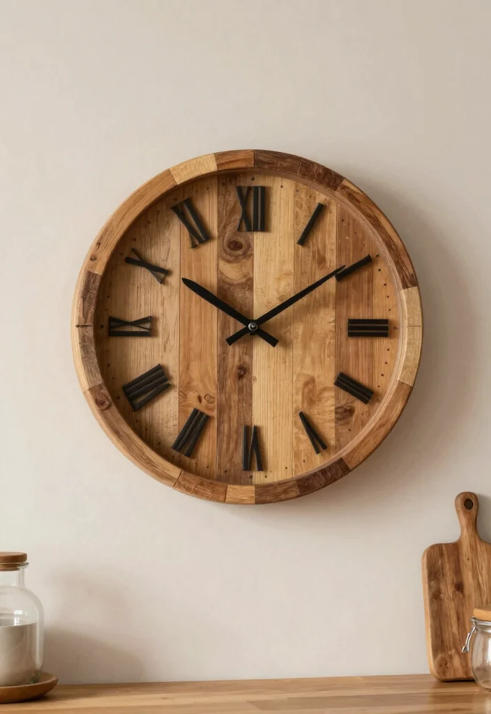 30 Wood Kitchen Ideas That Add Warmth and Texture 49 30 Wood Kitchen Ideas That Add Warmth and Texture 19. Wooden Kitchen Clocks 0