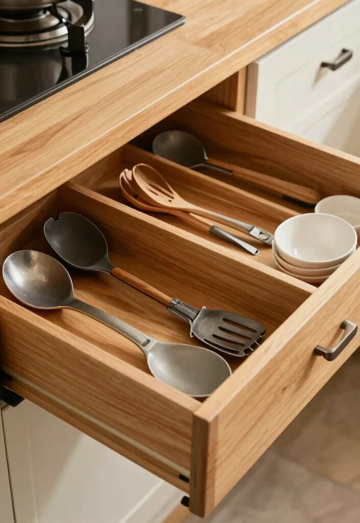 30 Wood Kitchen Ideas That Add Warmth and Texture 61 30 Wood Kitchen Ideas That Add Warmth and Texture 21. Wooden Drawer Organizers 0