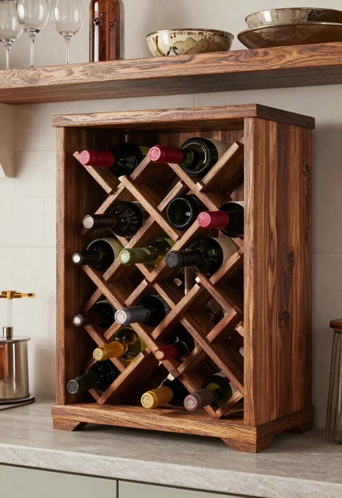 30 Wood Kitchen Ideas That Add Warmth and Texture 66 30 Wood Kitchen Ideas That Add Warmth and Texture 26. Wooden Wine Racks 0