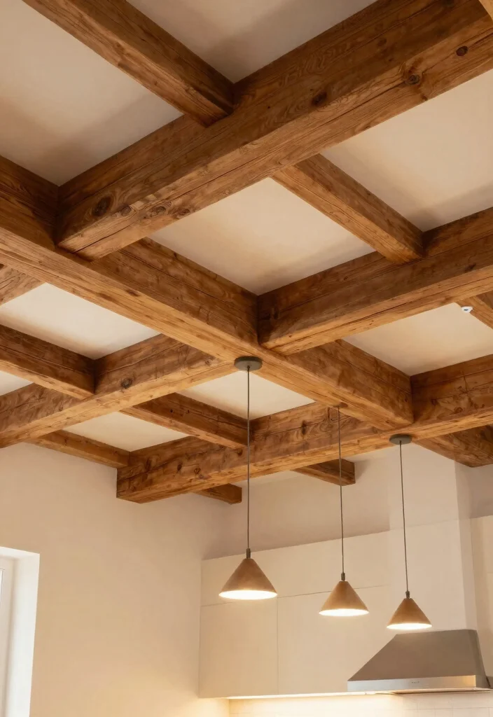 30 Wood Kitchen Ideas That Add Warmth and Texture 25 30 Wood Kitchen Ideas That Add Warmth and Texture 5. Wooden Beams and Ceilings 0