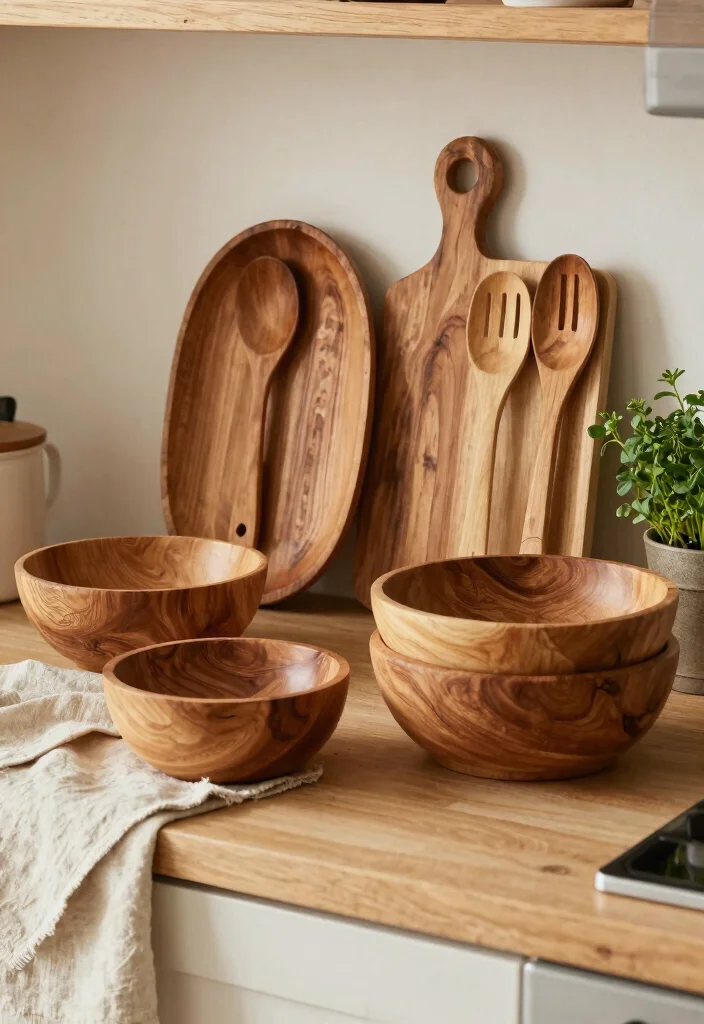 30 Wood Kitchen Ideas That Add Warmth and Texture 26 30 Wood Kitchen Ideas That Add Warmth and Texture 6. Wooden Accents and Decor 0