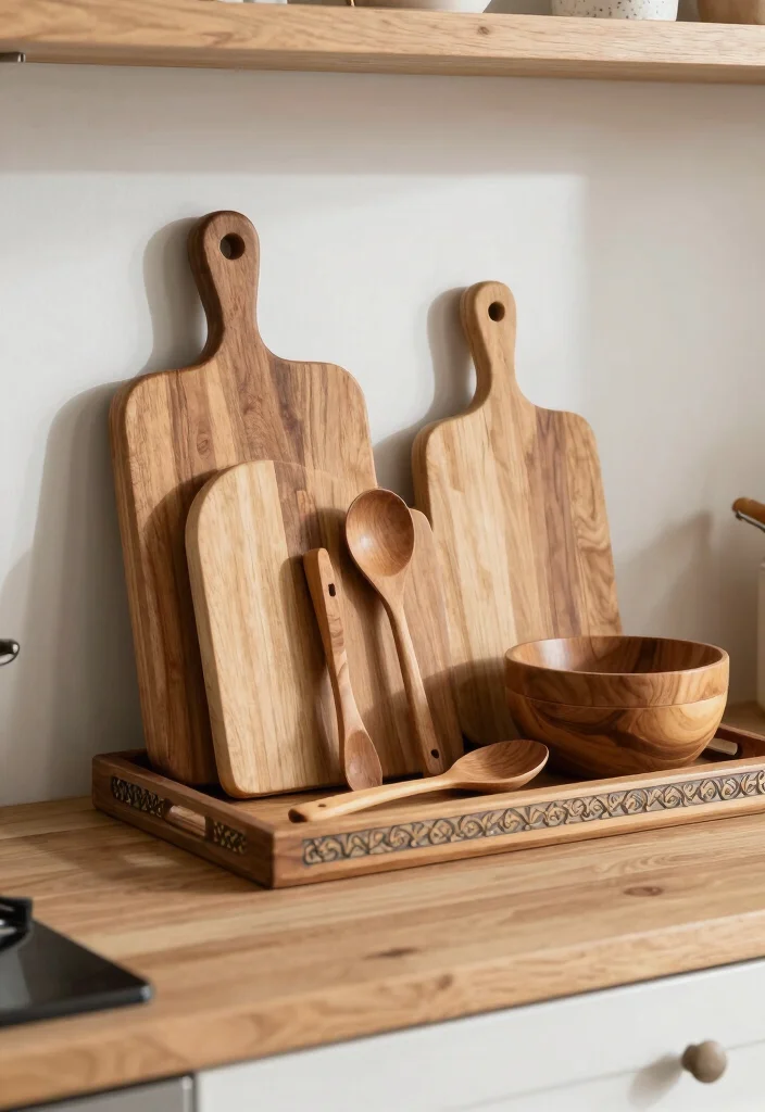 30 Wood Kitchen Ideas That Add Warmth and Texture 29 30 Wood Kitchen Ideas That Add Warmth and Texture 9. Wooden Kitchen Accessories 0