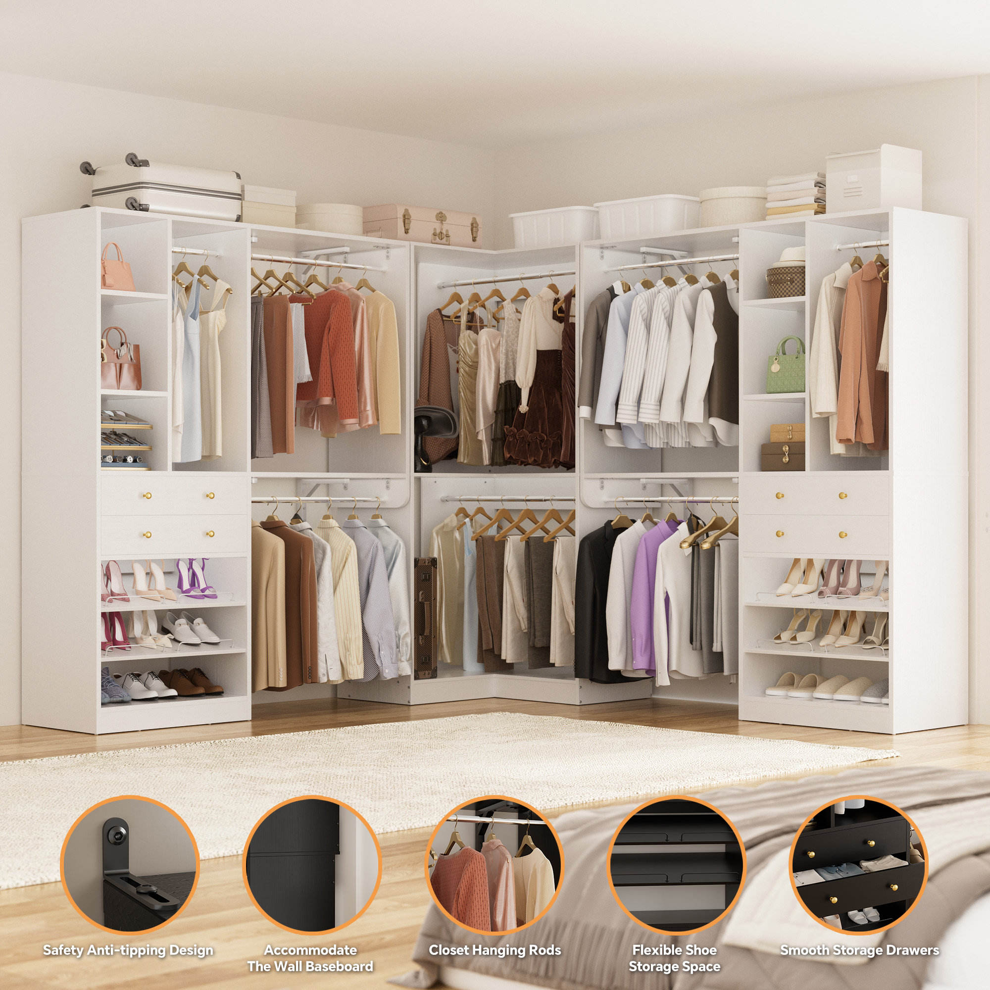 Innovative Bedroom Storage Ideas - Without a Closet 5 Innovative Bedroom Storage Ideas Without a Closet